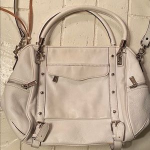 White leather Rebecca Minkoff satchel